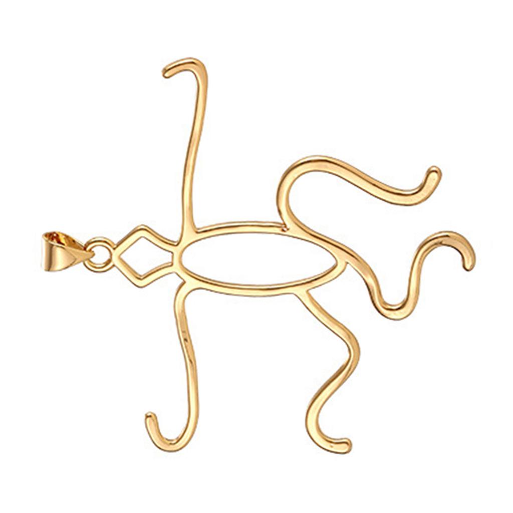 Pendant Frame Unique Necklace Pendant Base Alloy Material Claw Pendants Irregular Blank Charm Hollow Pendant Base