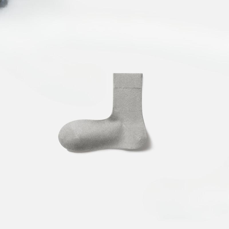 Cotton Socks, Women's Mid-calf Socks, Pure Cotton Autumn and Winter Pile Socks, Cotton White Socks
