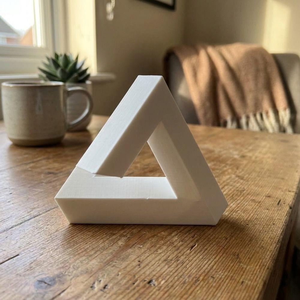 Funny Geometric Optical Illusion Triangle Optical Paradox Craft Decor  for Science Enthusiasts