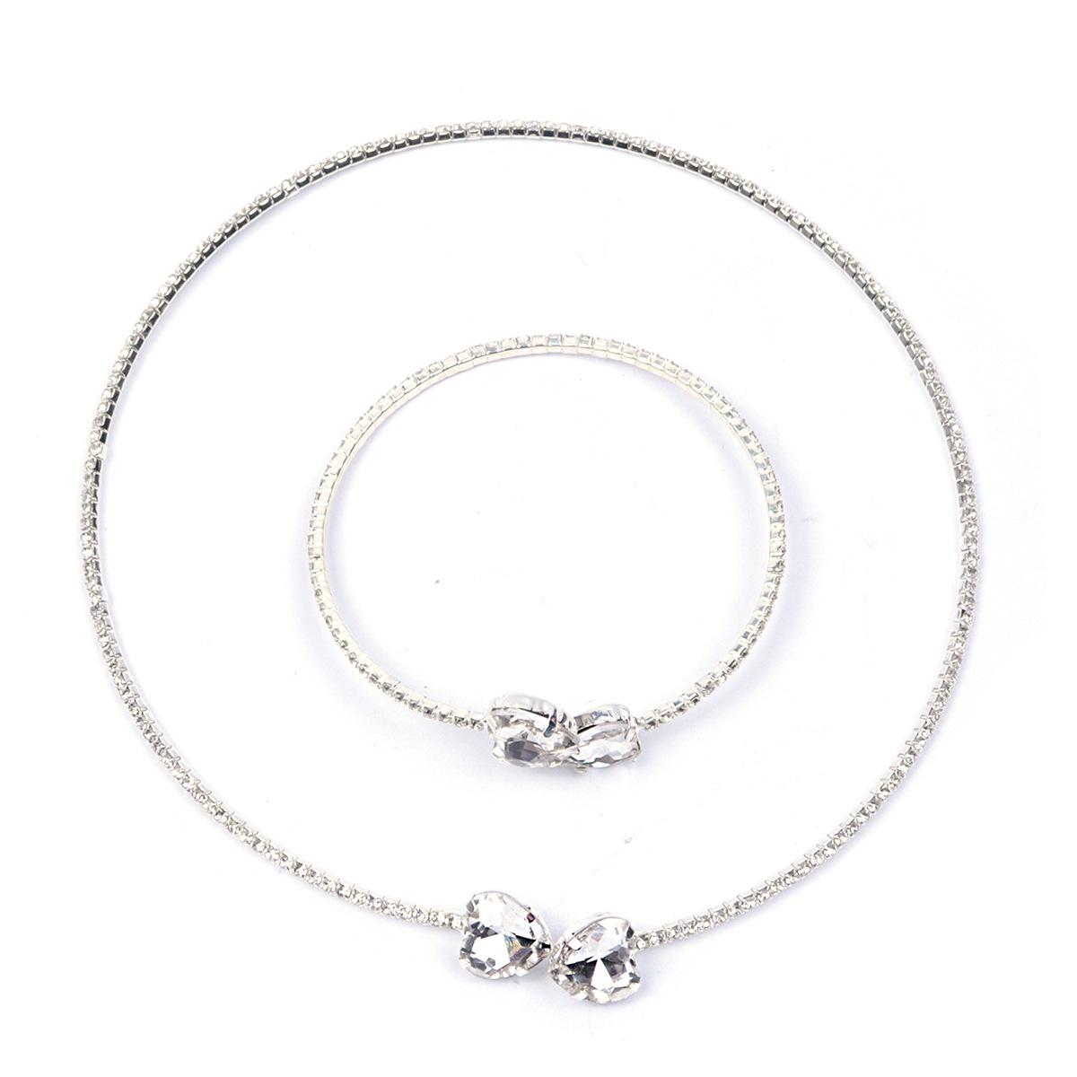 

Новое элегантное женское изысканное ожерелье-цепочка с когтями, преувеличенный браслет, набор из двух частей, цепочка на шею с каплями воды, аксессуары для банкета для женщин 11CM серебряный