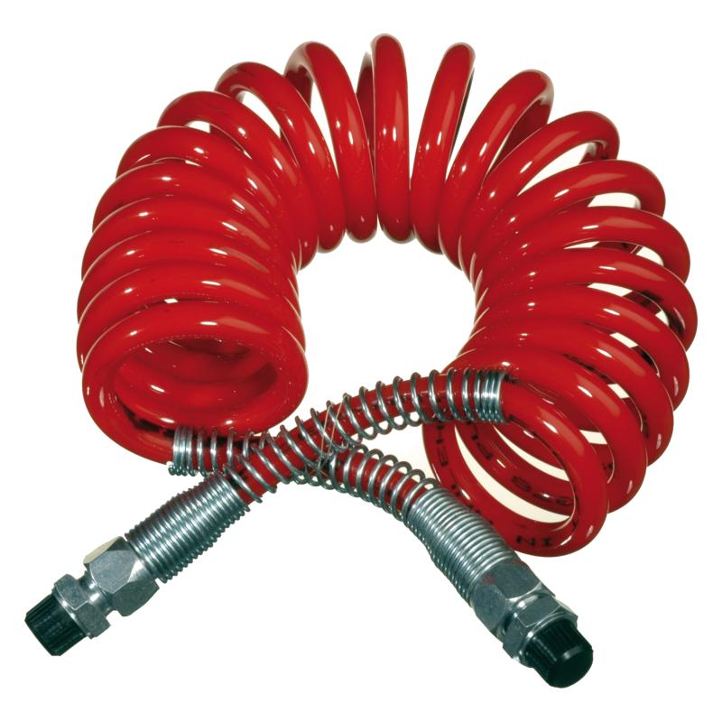 Spiral pneumatic air hose 2x M16 x 1.5 GZ for trailers or semi-trailers