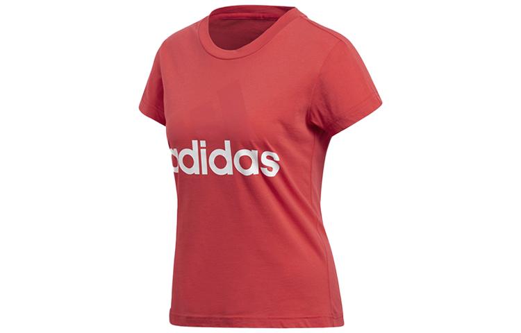 Adidas T Shirts Women s Natural Coral Powder Crew Neck Moderate CF8822 S