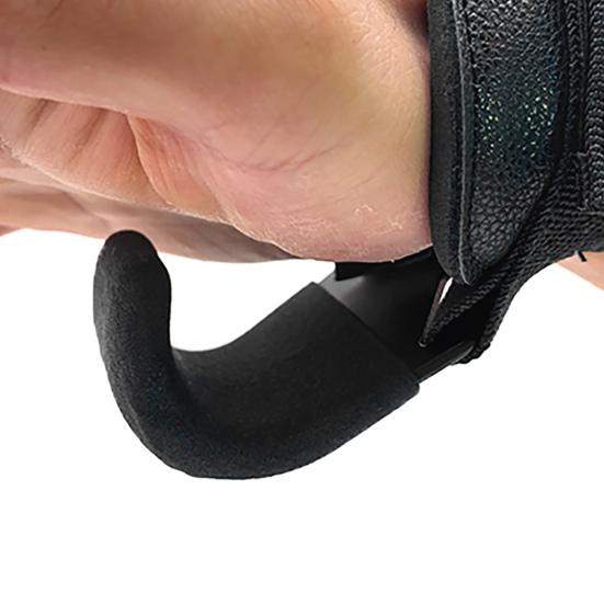 1 Pair Weight Lifting Hook Non-slip Heavy Duty Steel Strong Load Capacity Wrist Strap Hook for Pull-up