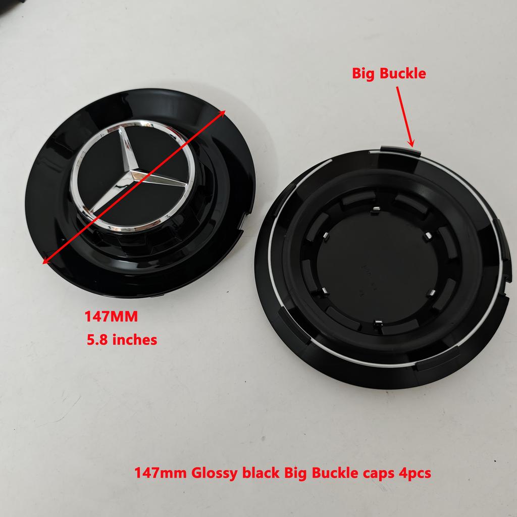 4PCS Aluminum Car Wheel Center Hub Caps for Mercedes-Benz A45S C63S E63S AMG GT GTS C190 Auto Styling Accessories