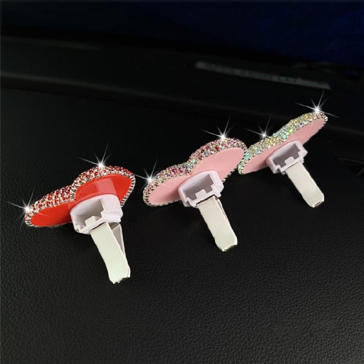 Car Air Conditioning Outlet Perfume Decoration Rhinestone Heart Parfume Diffuser
