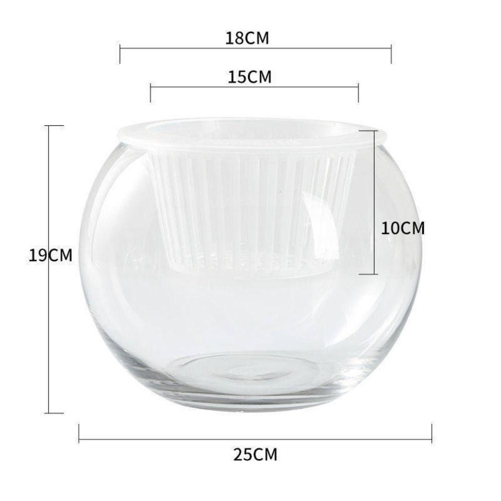 Glass Water-absorbing Flower Pot Visible Water Level Self Watering Hydroponic Planter Garden Supplies Water Planting Pots