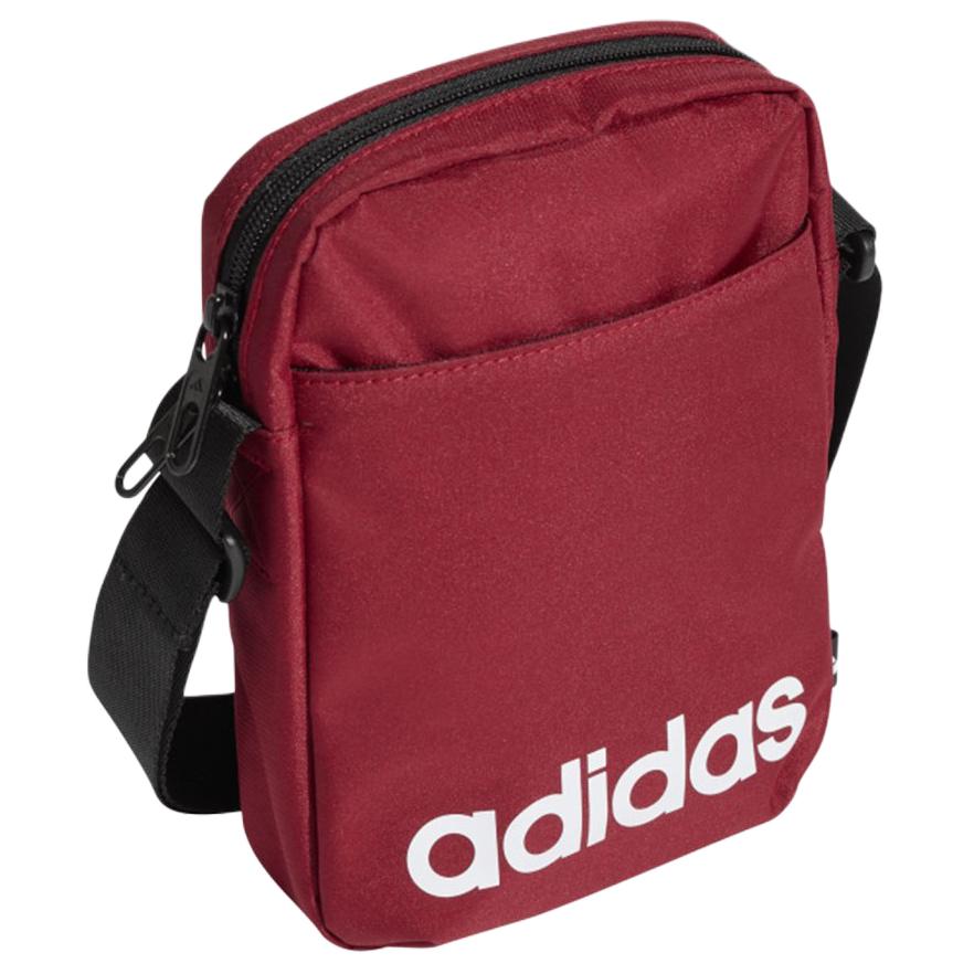 Adidas Polyester Shoulder Bag Unisex Red KE5711