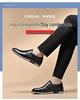 Handmade Men's Slip-On Leather Moccasins: Soft Sole Formal British Style for Commuting