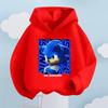 Full of Trendy Coolness! Sonic Dynamic Printed Kids' Hoodie, Let Children Become Energetic Street Cute and Cool Fashionistas