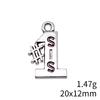 Gifts For Women Charms Bulk Family Member Heart Tags Charms Pendant Souvenir Male Pendant