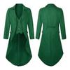 Veste de Smoking Slim-Fit Revers Manches Longues Veste de Robe Rétro Veste de Costume Style Médiéval Vêtement de Fête