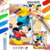 Oil Painting Mickey Mouse and Goofy Art Handmade Diy Painting Home Decoration Gift