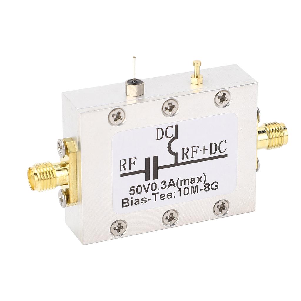 Bias Tee 10MHZ To 8GHz 300mA RF DC Block Coaxial Bias Tee for Broadband Amplifier
