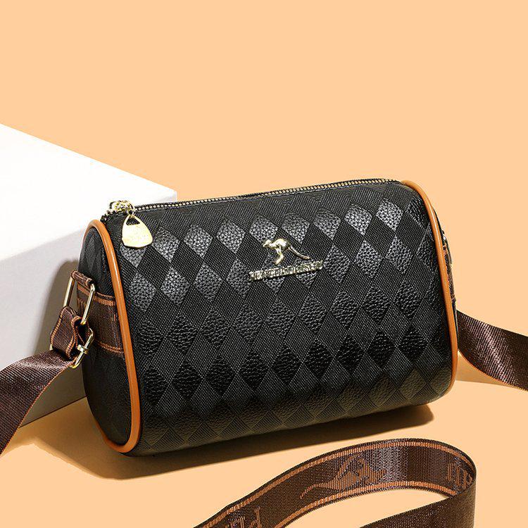 Versatile Retro Plaid Small Square Bag with Wide Shoulder Strap 2025
