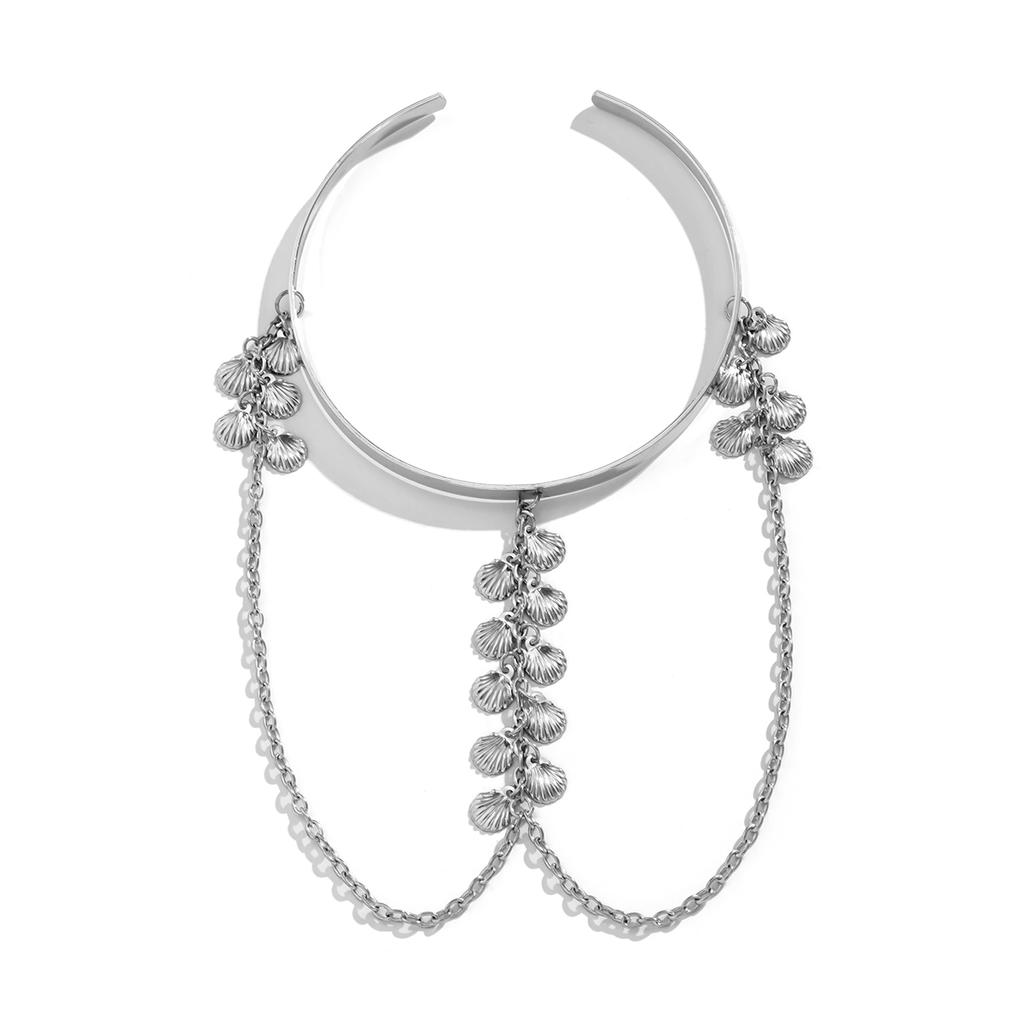 PuRui Simple Bohemia Charm Upper Arm Bracelet Star Butterfly Tassel Pendant Arm Cuff Bracelet for Women Fashion Summer Zircon