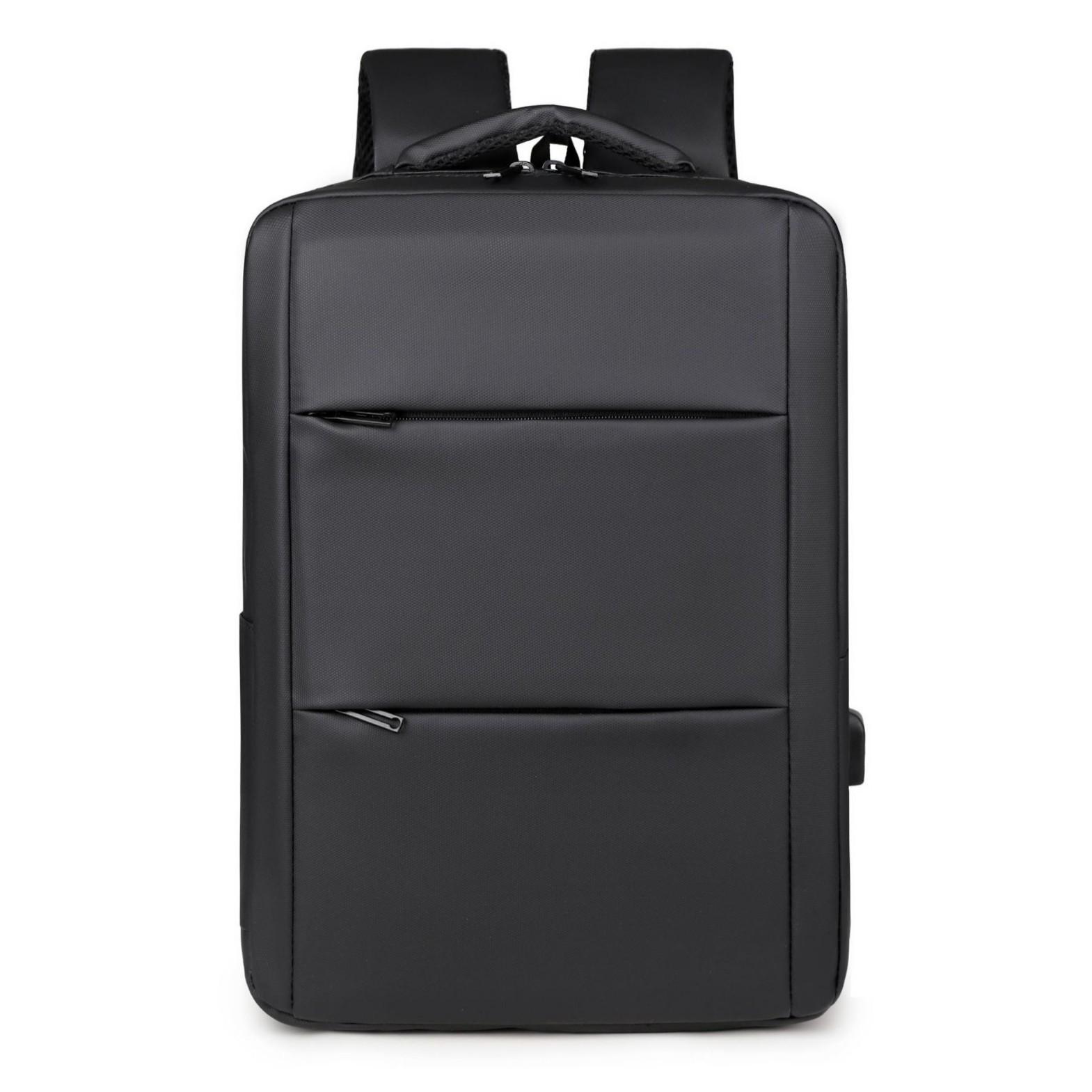 

Мужской деловой рюкзак для ноутбука с USB, дорожная и школьная сумка большой вместимости чёрный