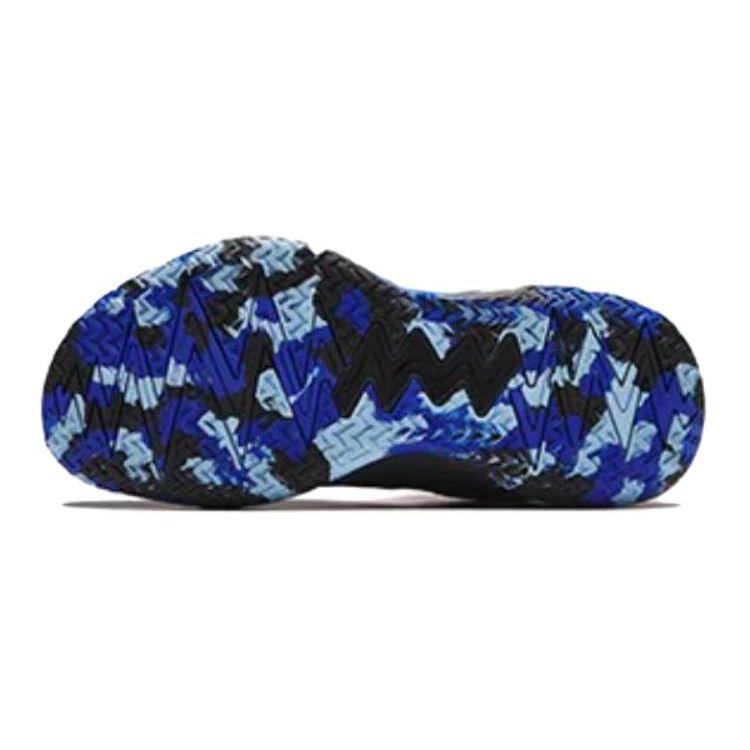 Anta Kids Reverse Scale 3.0 Comfortable Versatile Shock Absorbing Durable Low Top Basketball Shoes Kids Basketball Shoes Black Blue 312411107-4