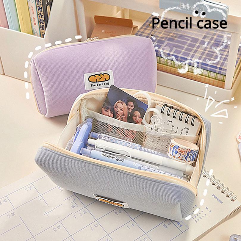 Милый пенал Kawaii, канцелярские пеналы для девочек, большой ...
