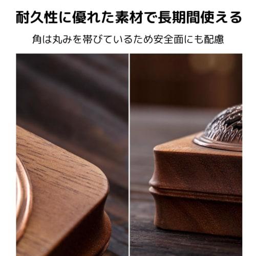 Retro and Antique Wooden Incense Burner with Lid, Round Incense Burner for Buddhist Altars, Incense Holder, Incense Holder for Spiral Incense Sticks a