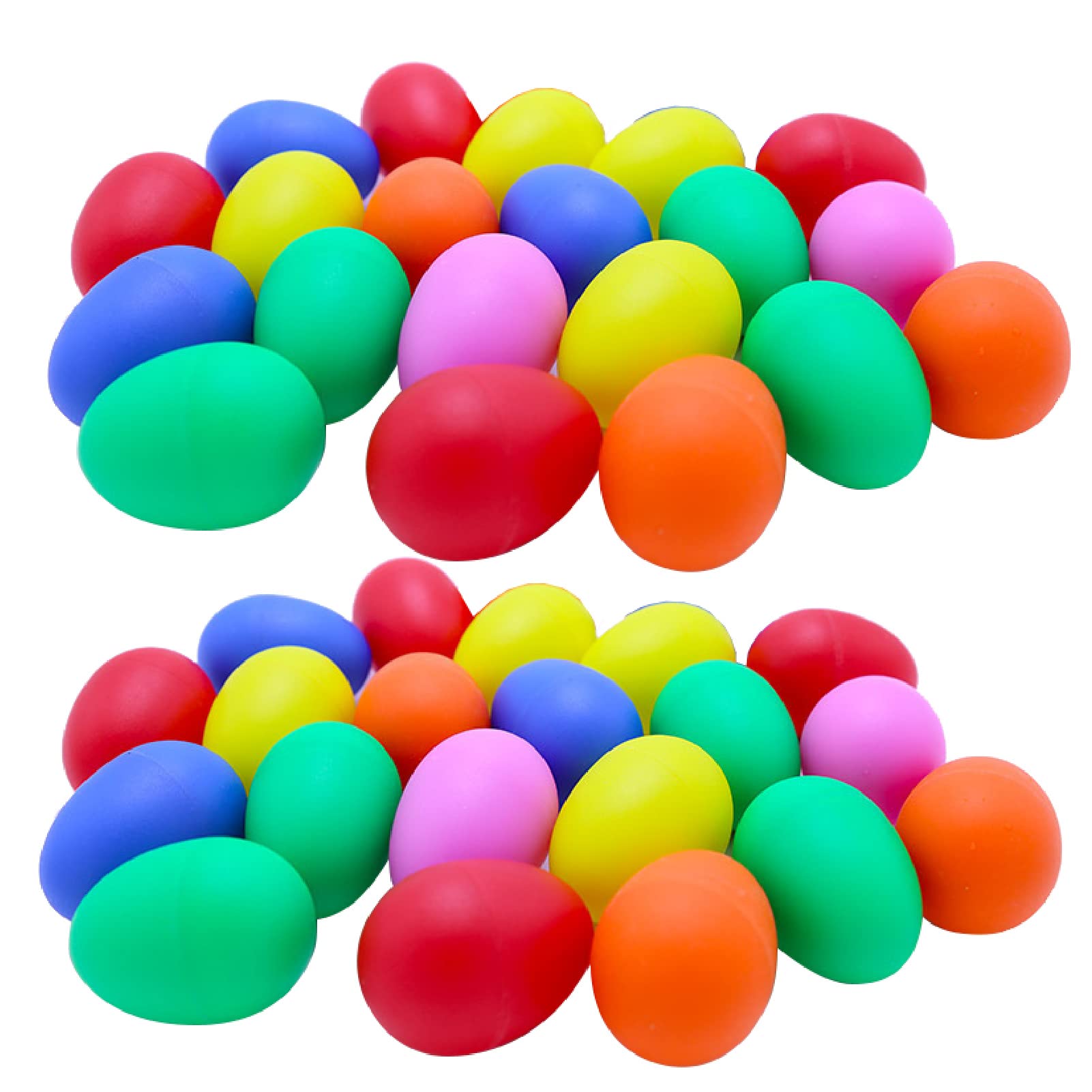 

Famimueno Egg Maracas Shakers Eurhythmic Musical Instruments Percussion Eggs (40 Pieces, Multicolored)