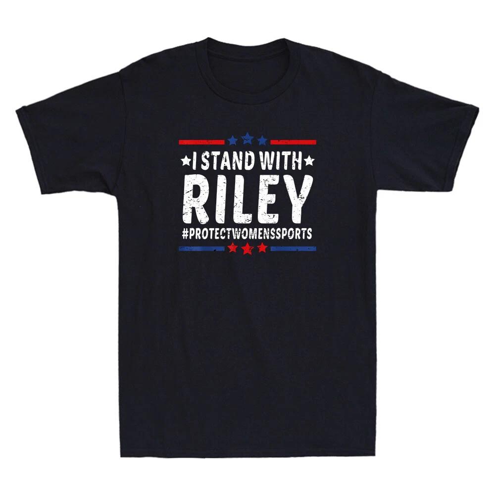 I Stand With Riley Gaines Protect Womens Sports Funny Quote Retro Men s T-Shirt XXL