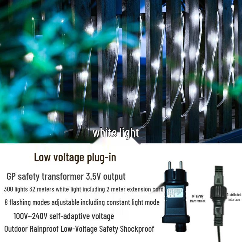 Solar LED Waterproof Christmas Fairy String Lights for Outdoor Decoration