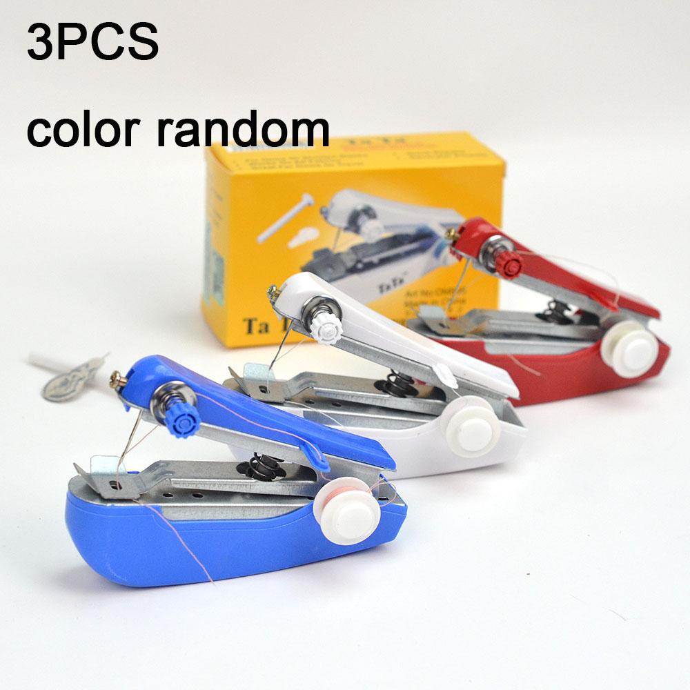 

Портативна портативна ручна швейна машина з 3 шт. Інструмент для рукоділля з тканини 3pcs