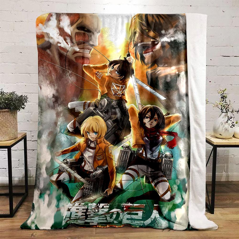 Dynamic Battle Scene Featuring Soldiers with Gear and Giant Humanoid Figures. for All Seasons Blanket Lunch Break Throw Gift