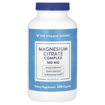 Magnesium Citrate Complex, 160Mg, 300 Capsules