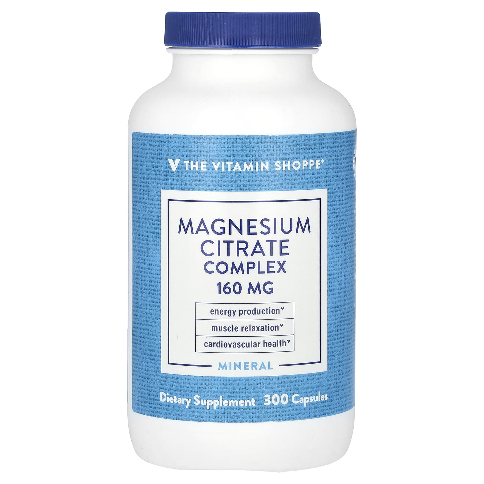 

The Vitamin Shoppe, Комплекс цитрату магнію, 160 мг, 300 капсул