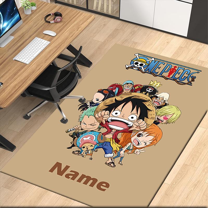 Custom Name One Piece Printed Carpet, for Office Chair Living Room Bedroom Kitchen Room Decor Gifts.