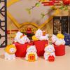 Lucky Mini New Year Cat Figurines Cute Simulation Cat Model  Home New Year Decor