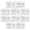 10Pcs Golf Impact Stickers Cue Face Tape Training Aid Iron Clubs Accessories For Accuracy Self Teaching Labels Performance 5