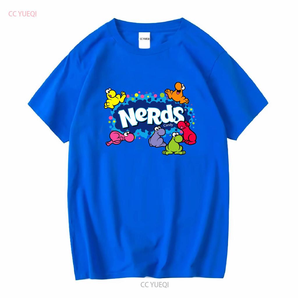 Nerds candy gummy clusters t shirt vintage Washed Versatile designer clothes Stretched graphic Breathable homme streetwear