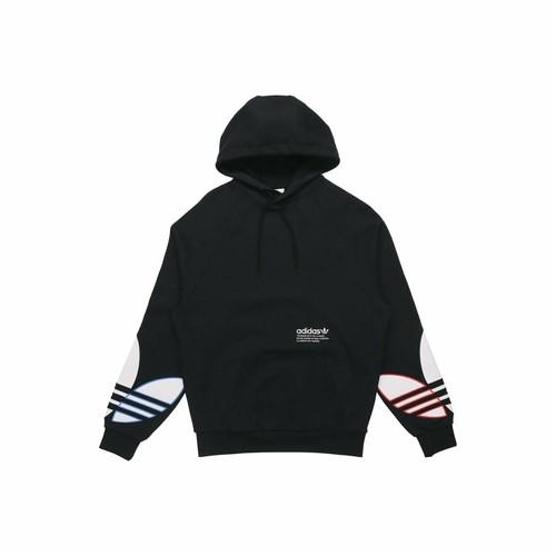 adidas Originals Logo Print Pullover Casual Sports Sweatshirt for Men, Black XS чёрный