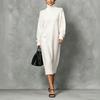 Women's Casual Turtleneck Sweater Dress for Comfortable Everyday Wear