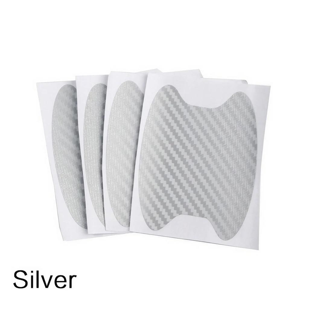 Universal Carbon Fiber Car Door Handle Protector, Vinyl AntiScratch Protective Film for Car Handles