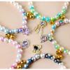 Princess Style Cat Necklace With Crystal Pendant Cat Puppy Dress Collar Pet Pearl Collar  Puppy
