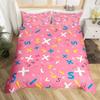 Cartoon Graffiti Bedding Set Back To School Duvet Cover For Kids Boys Girls BedroomMath Geometric Symbol Comforter Cover Twin