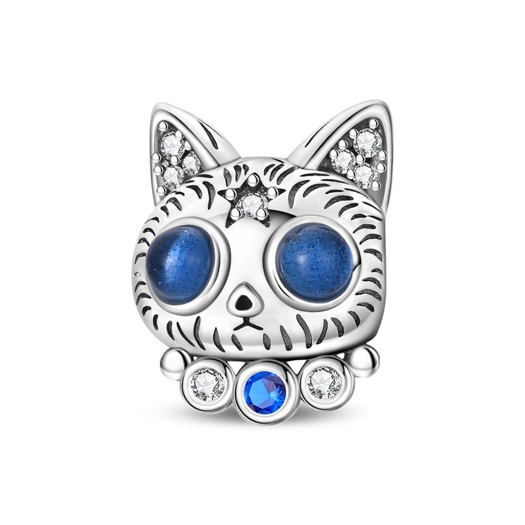 Cute Cartoon Animal Charms 925  Silver Dragon Bear Dog Quirky Funny Pendent Metal DIY Beads Necklace Bracelet Creativity