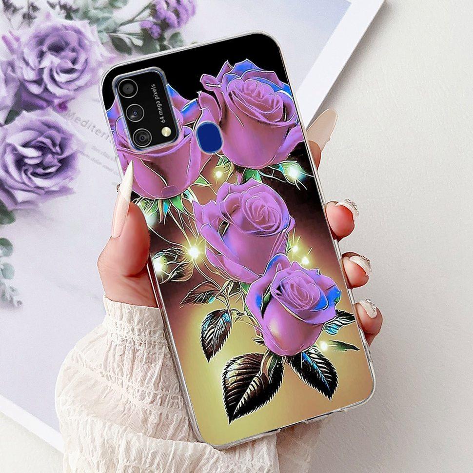 Cute Cat Caroon Cover For Samsung Galaxy A21s Case Soft Silicone Fundas Phone Cases For Samsung A 21s  A21s SM-A217F Full Bumper