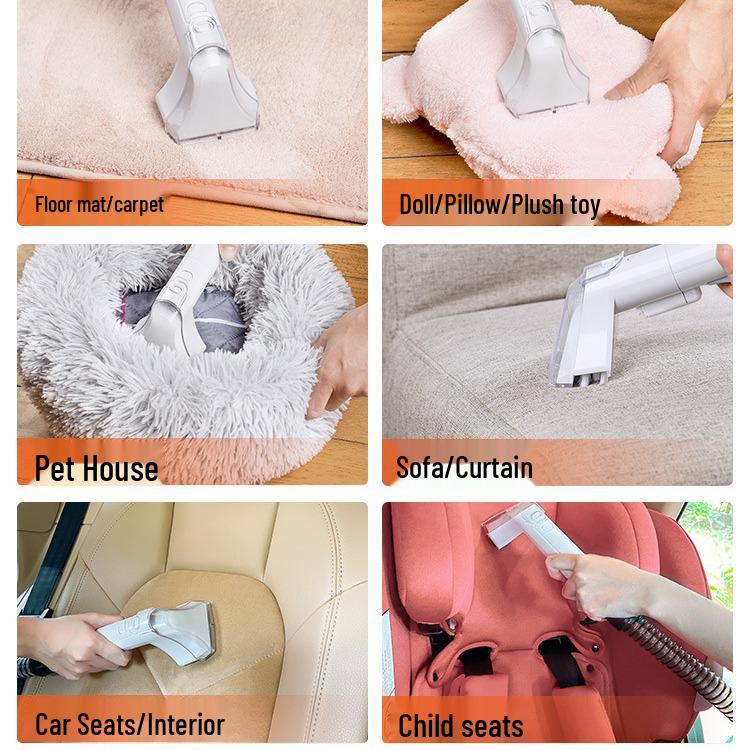 Yili 6318 Čistič látek na pohovky, závěsy a koberce: Odstraňování skvrn a vysávací systém