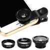 3 in 1 Camera Fish Eye Mobile Phone Macro Super Wide Angle Lens