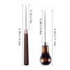 Durable Professional Leather Wood Handle Awl For Leather Craft Stitching Sewing Accessories Sewing Stitching Awl Hand Tools