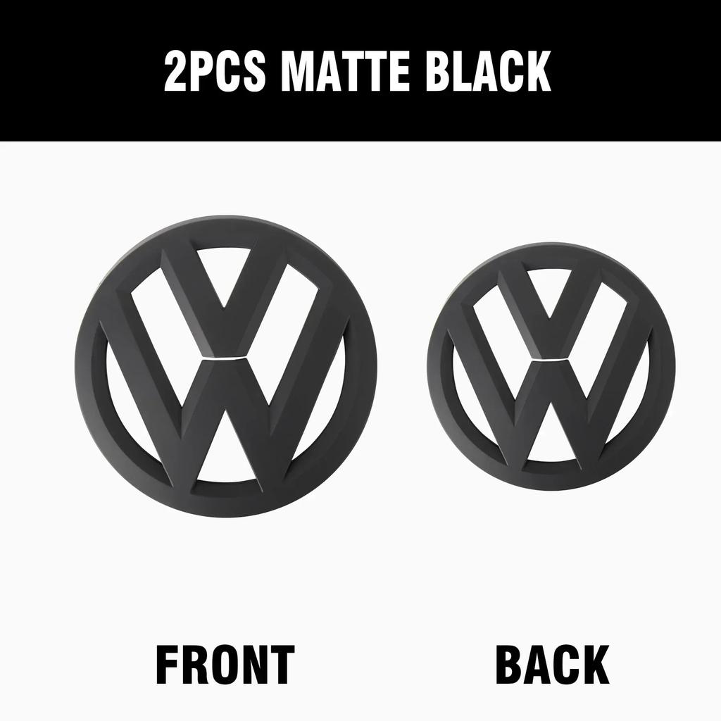 1/2Pcs Car Front Bonnet Grill Rear Trunk Emblem Logo Cover For Volkswagen VW Golf 4 5 6 7 8 MK6 Golf 7 Sportvan Polo 2013-2020 Bu2
