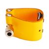 Saxophone Mouthpiece Ligature Fastener Artificial Leather Adjustable Tenor Sax Ligature Fastener Yellow