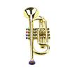 Professional Trumpet Mouthpiece Musical Educational  ABS Trumpet  with 4 Colored Keys Simulation Instrument Child Gift