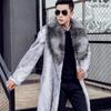 Men's New Loose Fashion All-match Faux Fur Long Coat