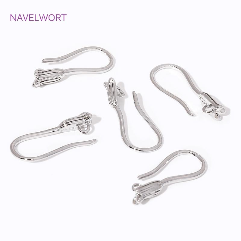 Wholesale 18K Gold Plated Earrings Hooks Ear Wire Hooks with Closed Ring,Accessories For Earrings,DIY Jewelry Making Findings