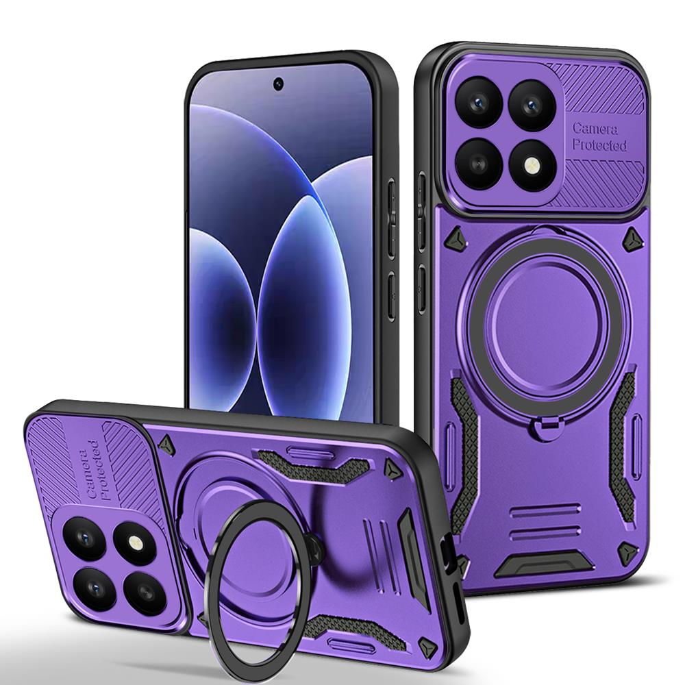 Luxury Armor Magnetic Phone Case for Xiaomi 17 15T 15 14T Pro Max 15 Ultra Ring Bracket Bumper Protection Back Cover Shockproof